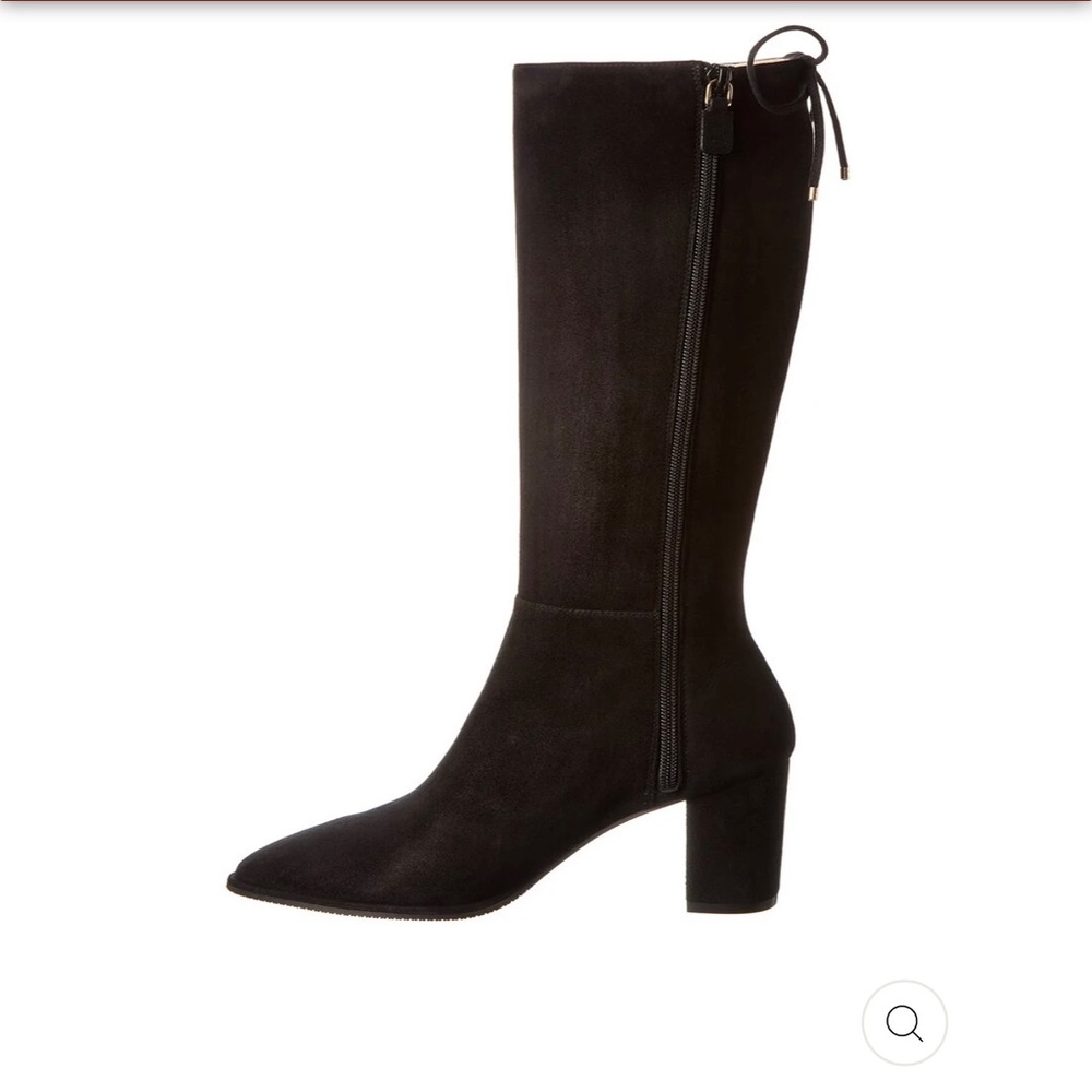 Stuart Weitzman Hettie Suede Tall Boot Black